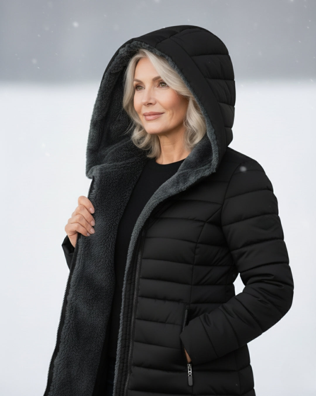 Donna | Gefütterte Fleece-Steppjacke