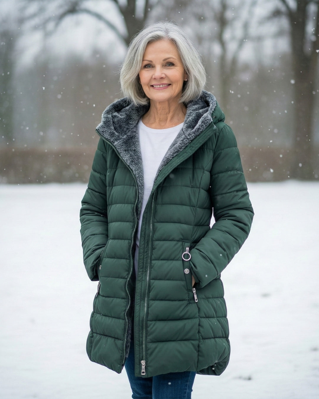 Donna | Gefütterte Fleece-Steppjacke