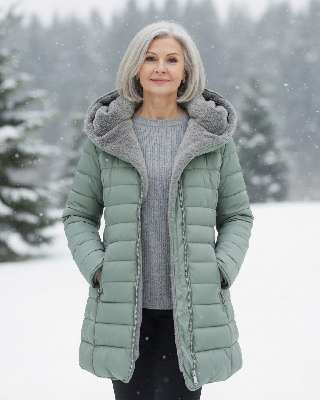 Donna | Gefütterte Fleece-Steppjacke