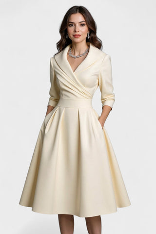 Ceryn | Satin Midi Kjole