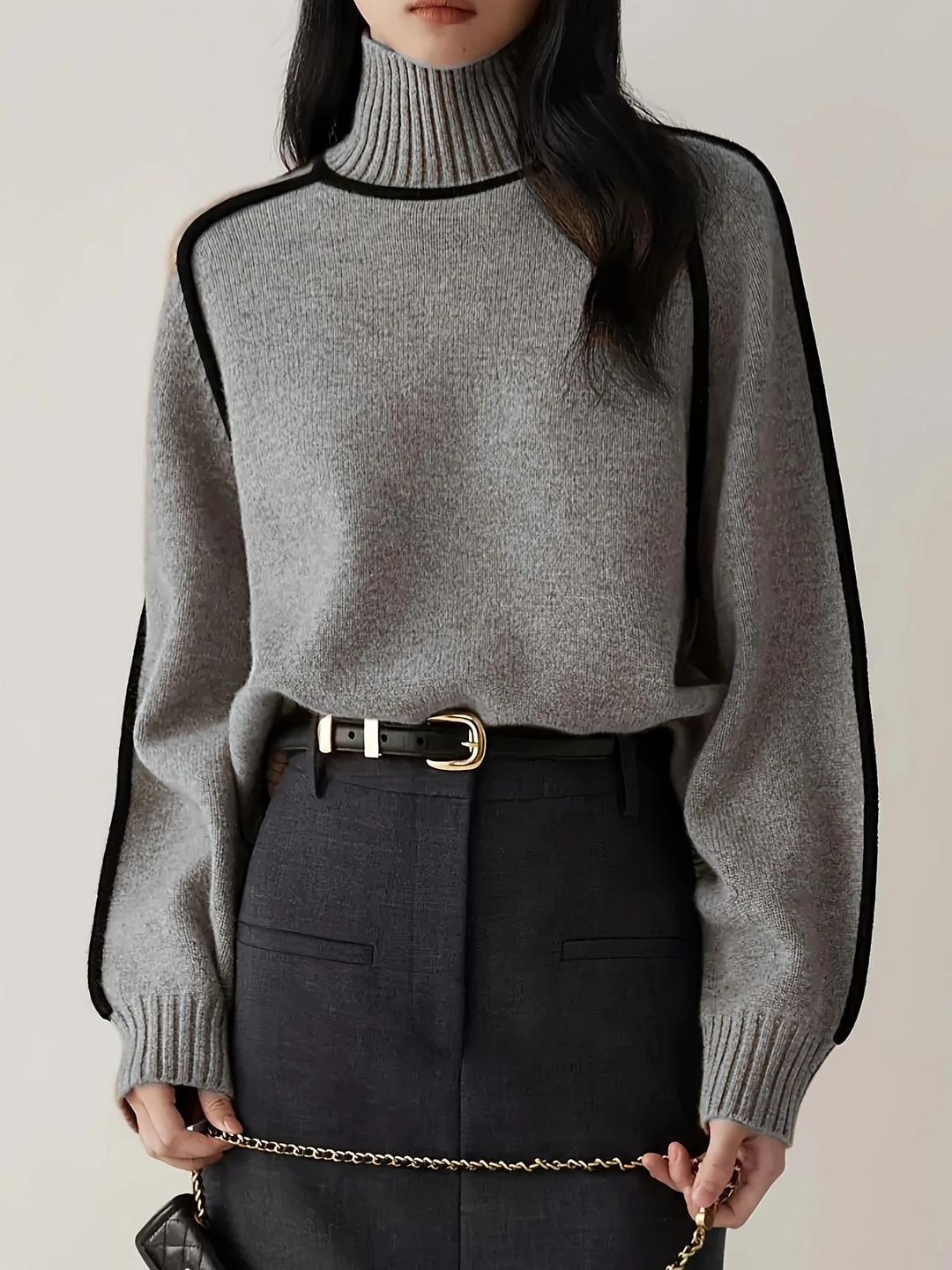 Emilie | Premium Rullekrave-jumper