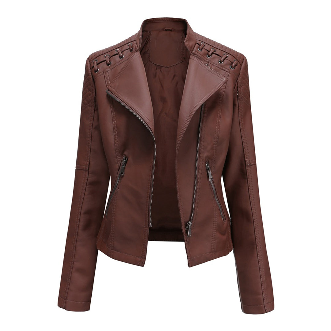Marguerite™ | Asymmetrische Steppjacke mit Ösen