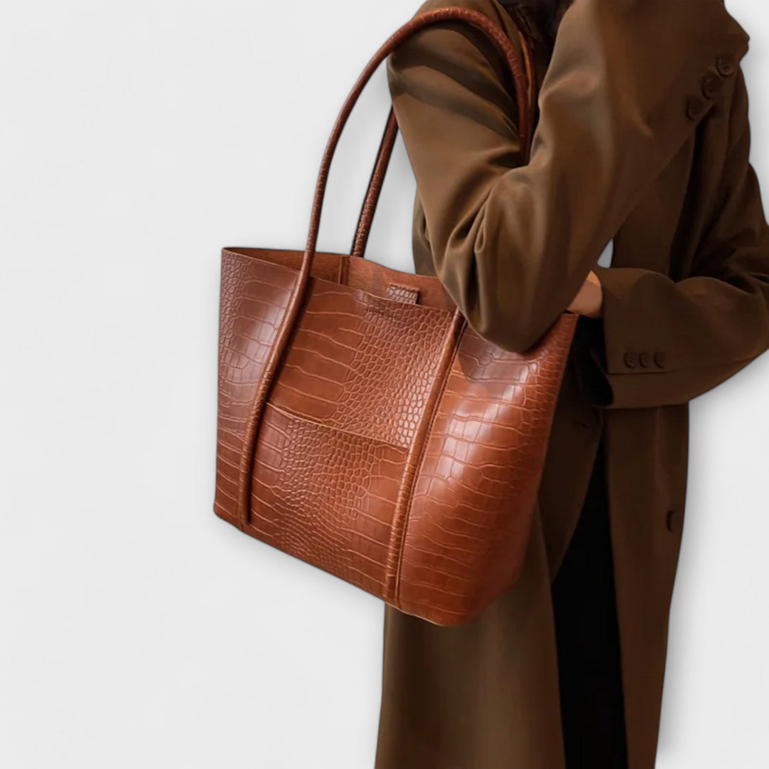 KAREN | SKULDERTASKE MED VINTAGEUDTRYK