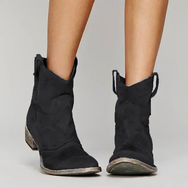 Jane | Vintage Cowboy Ankelstøvler til kvinder