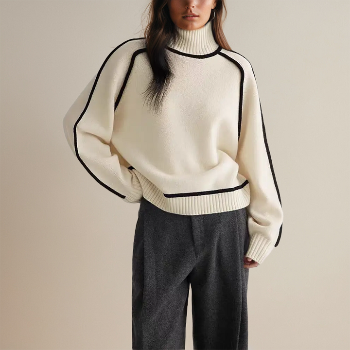 Emilie | Premium Rullekrave-jumper