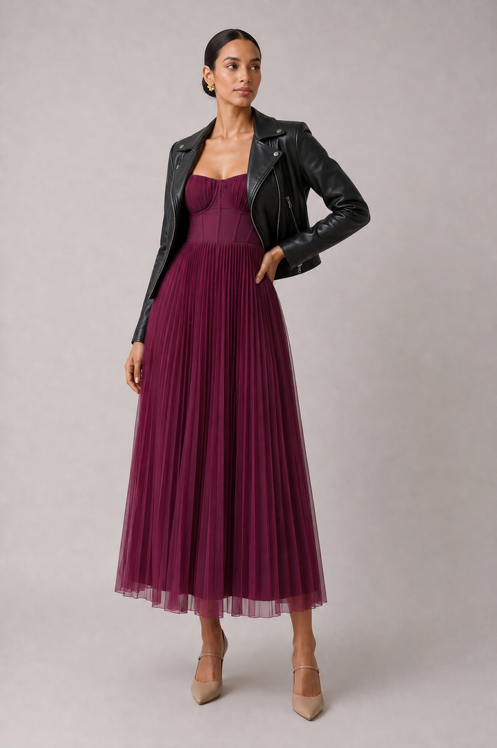 Tamara | Elegant midikjole med korset
