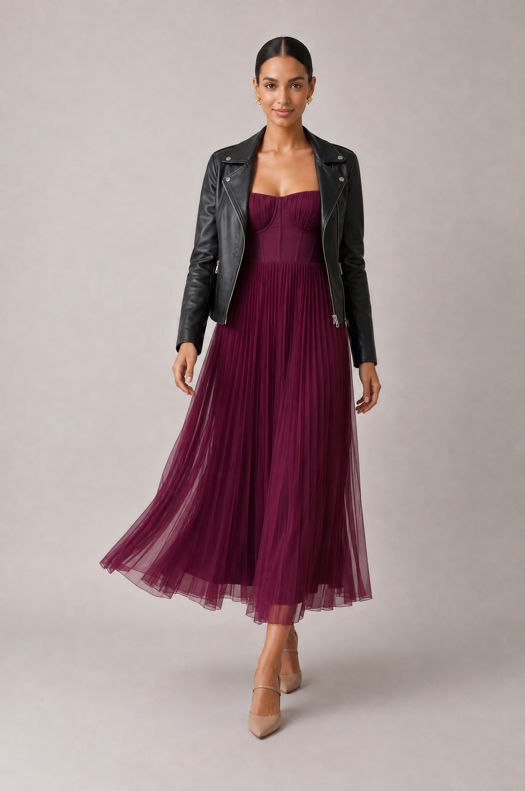 Tamara | Elegant midikjole med korset