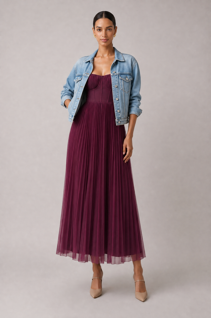 Tamara | Elegant midikjole med korset