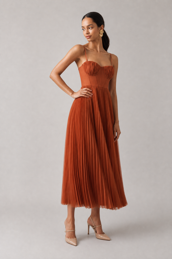 Tamara | Elegant midikjole med korset