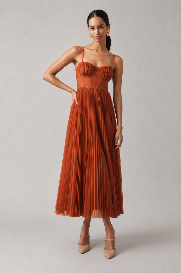 Tamara | Elegant midikjole med korset