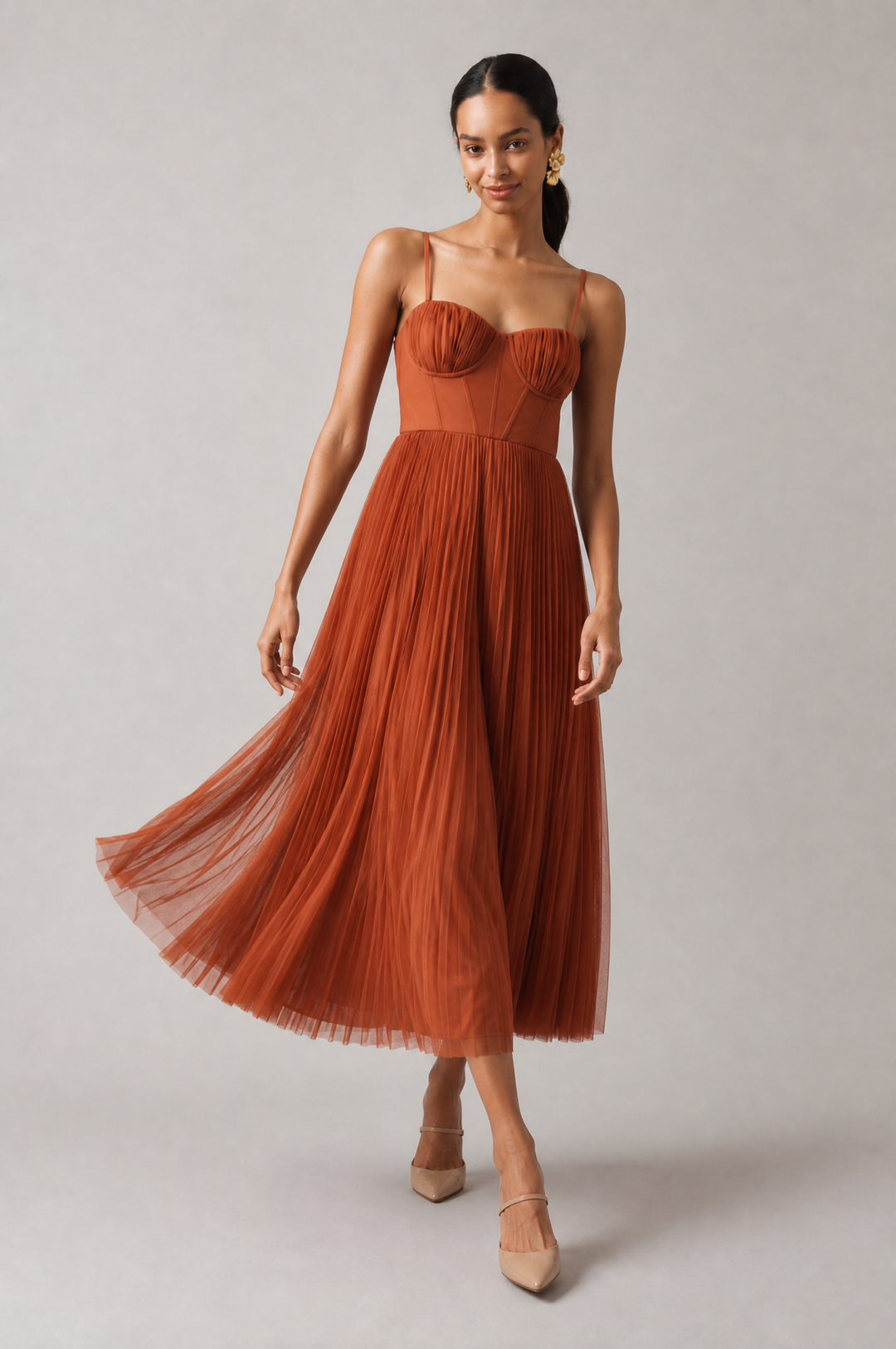 Tamara | Elegant midikjole med korset